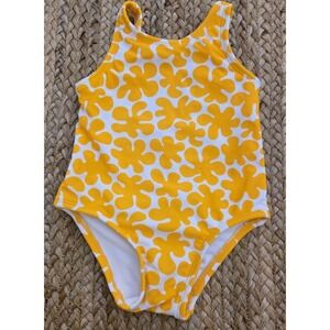 Marimekko x Target Baby Girls Size 18 Months One Piece Swimsuit Yellow Summer